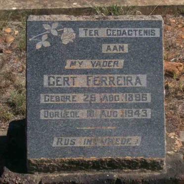 FERREIRA Gert 1896-1943