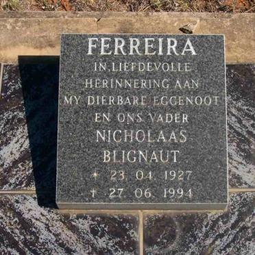 FERREIRA Nicholaas Blignaut 1927-1994
