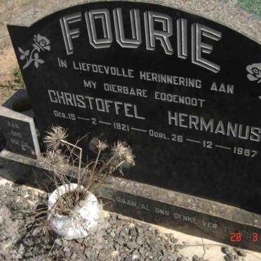 FOURIE Christoffel Hermanus 1921-1967