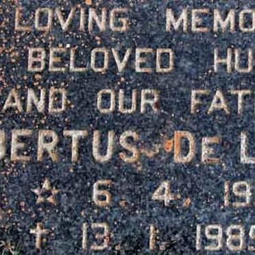 LANGE Bertus, de 1911-1985