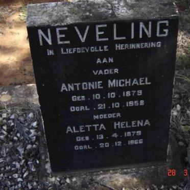 NEVELING Antonie Michael 1879-1957 &amp; Aletta Helena 1879-1966