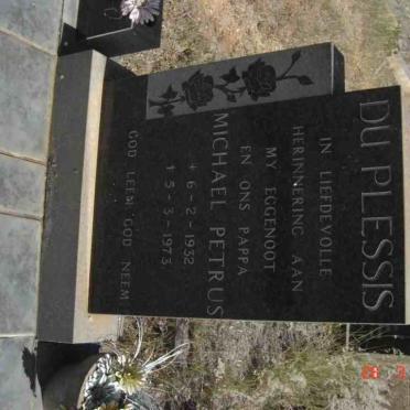 PLESSIS Michael Petrus, du 1932-1972