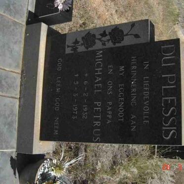 PLESSIS Michael Petrus, du 1932-1972