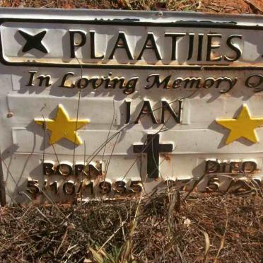 PLAATJIES Jan 1935-2006