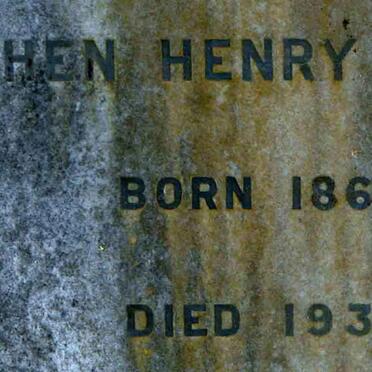 PEARSON Stephen Henry 1867-1932
