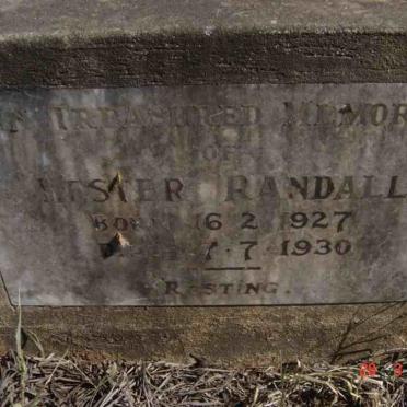 RANDALL Hester 1927-1930