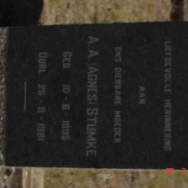 STUMKE A.A. 1895-1981