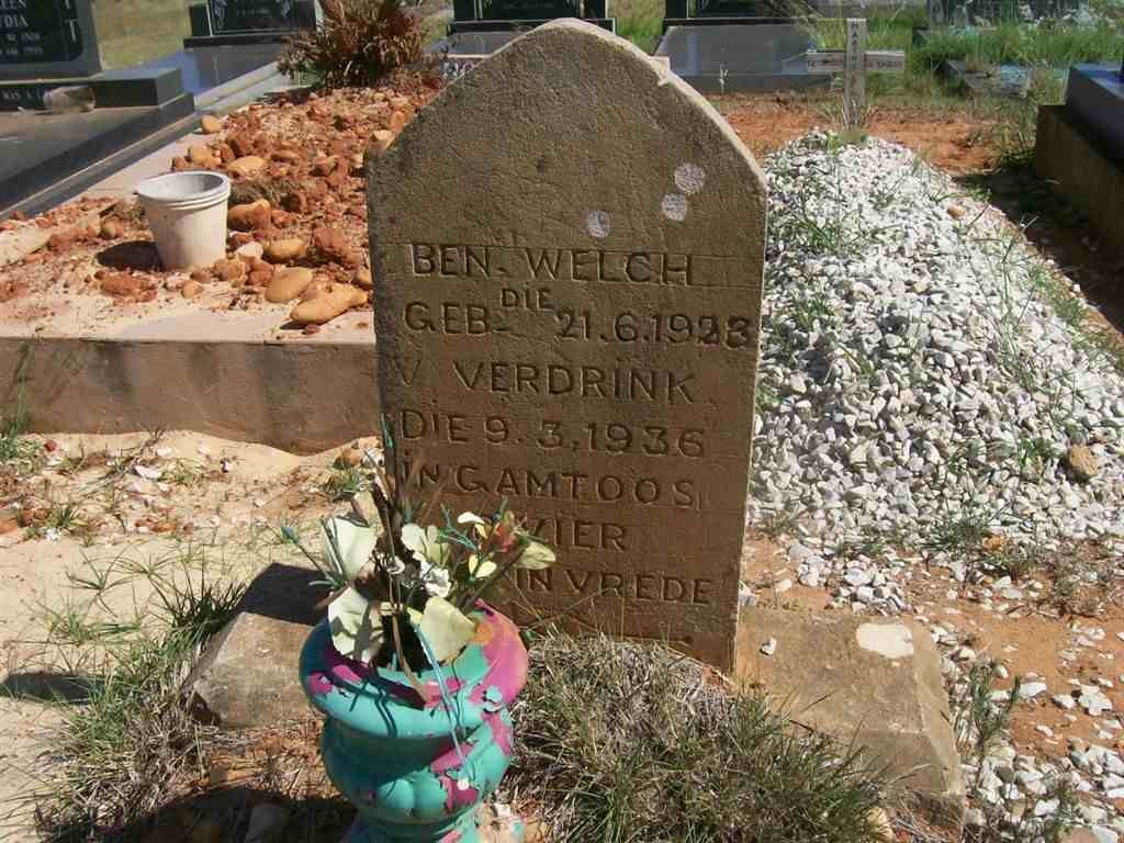 WELCH Ben 1923-1936