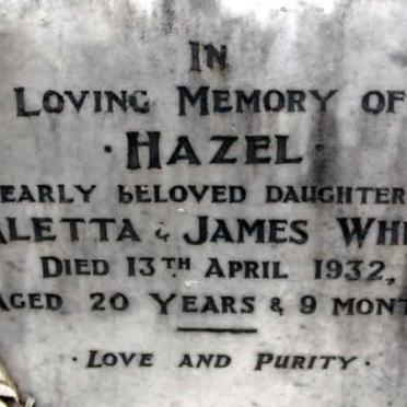 WHITE Hazel -1932