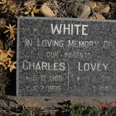 WHITE Charles 1905-1985 &amp; Lovey 1901-198?