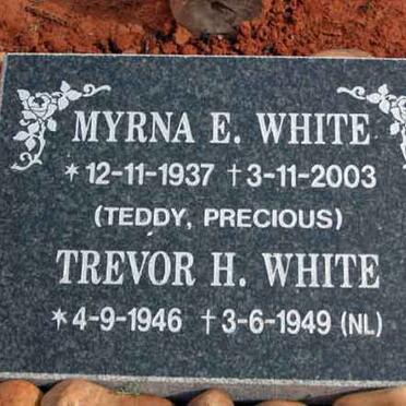 WHITE Myrna E. 1937-2003 :: WHITE Trevor H. 1946-1949