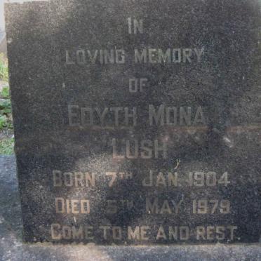 LUSH Edyth Mona 1904-1979