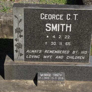 SMITH George C.T. 1922-1965 &amp; Winnie 1925-1989