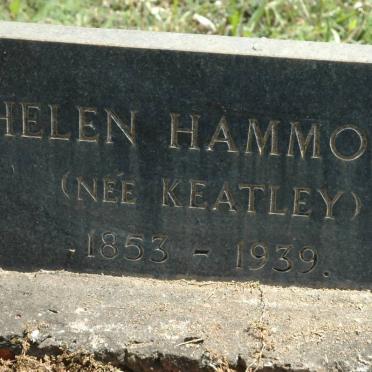 HAMMOND Helen nee KEATLEY 1853-1939