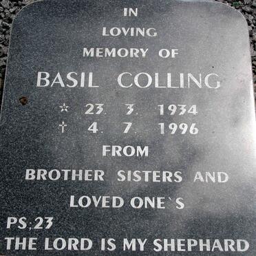 COLLING Basil 1934-1996