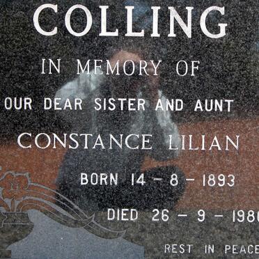 COLLING Constance Lilian 1893-1986