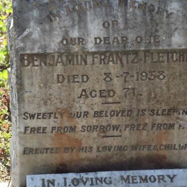 FLETCHER Benjamin Frantz -1938