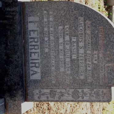 FERREIRA Jacobus S.  1934-1960