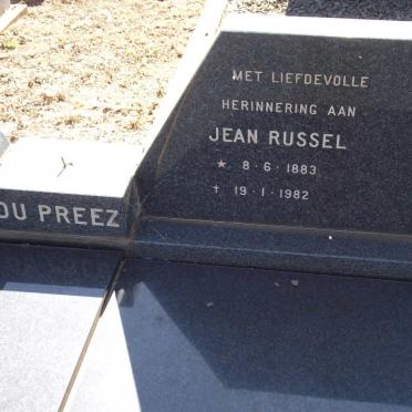 PREEZ Jean Russel, du 1883-1982