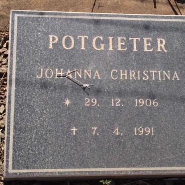 POTGIETER Johanna Christina 1906-1991