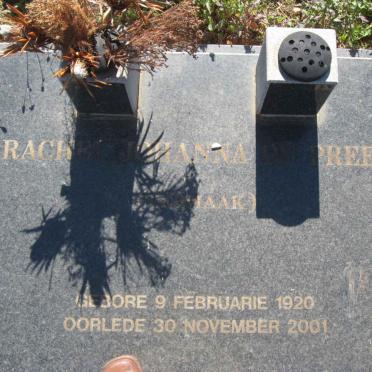 PREEZ Rachel Johanna, du nee VERMAAK 1920-2001