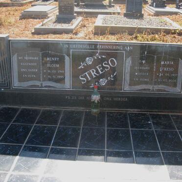STRESO Henry Bloem 1918-1995 &amp; Maria 1937-2005