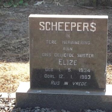 SCHEEPERS Elize 1934-1983