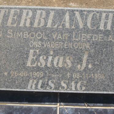 TERBLANCHE Esias J. 1909-1998
