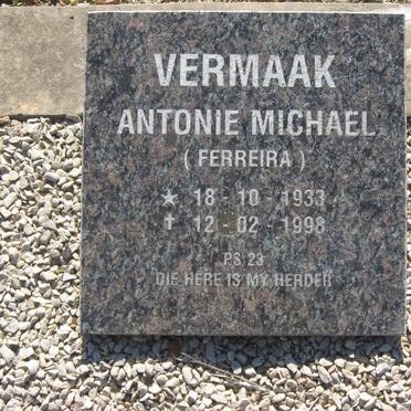 VERMAAK Antonie Michael  1933-1998