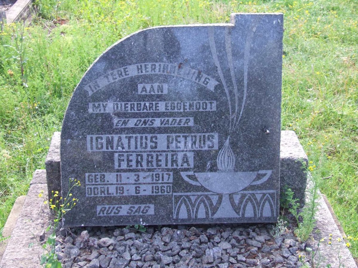 FERREIRA Ignatius Petrus 1917-1960