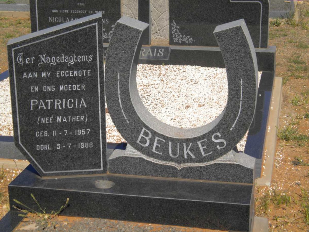 BEUKES Patricia nee MATHER 1957-1988