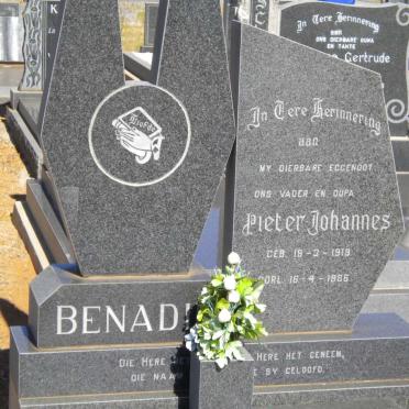 BENADIE Pieter Johannes 1919-1986