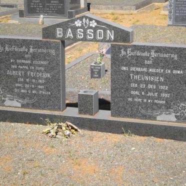 BASSON Albert Fredrik 1913-1981 &amp; Theunisien 1922-1992