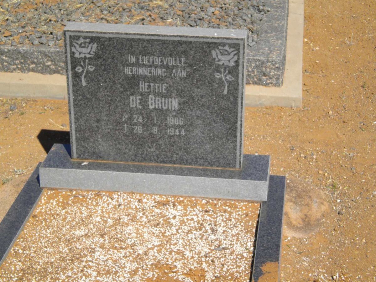 BRUIN Hettie, de 1906-1944