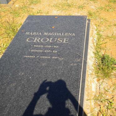 CROUSE Maria Magdalena 1925-2000