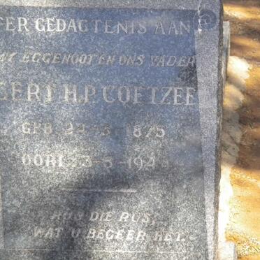 COETZEE Gert H.P. 1875-1944