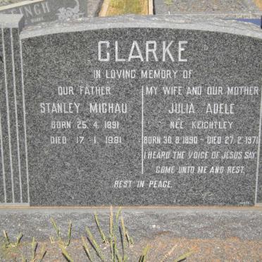 CLARKE Stanley Michau 1891-1981 &amp; Julia Adele KEIGHTLEY 1890-1971 :: Olive Muriel -1921