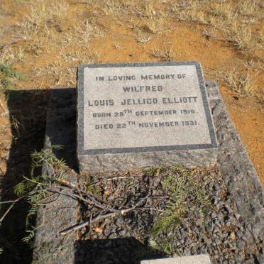 ELLIOTT Wilfred Louis Jellico 1916-1931