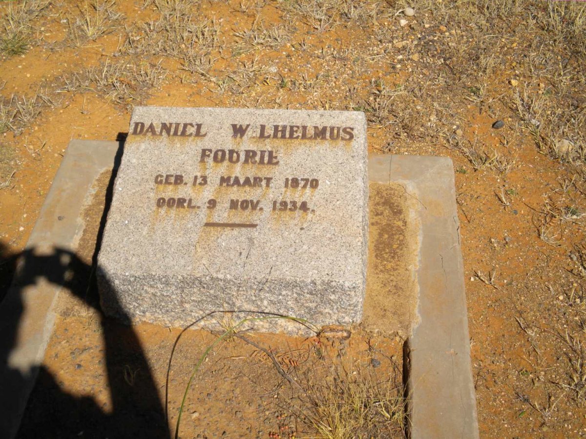 FOURIE Daniel Wilhelmus 1870-1934