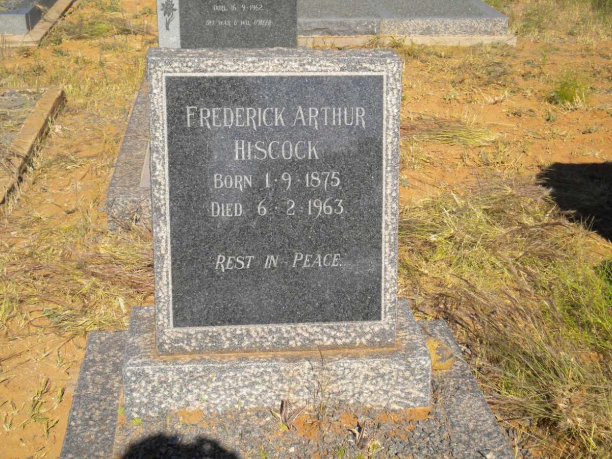 HISCOCK Frederick Arthur 1875-1963
