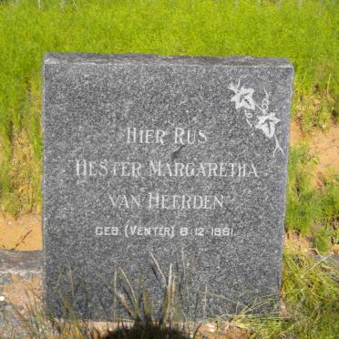 HEERDEN Hester Margaretha, van nee VENTER 1881-