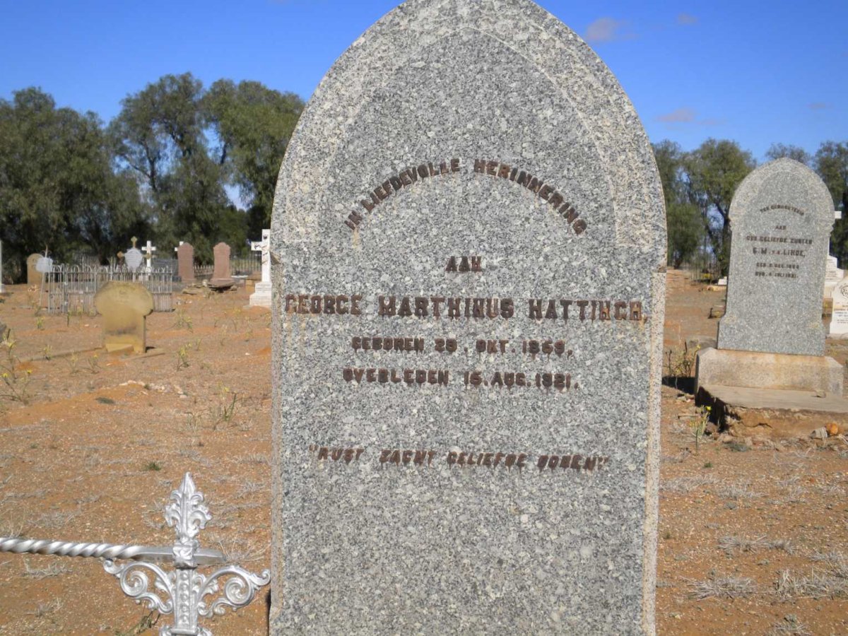 HATTINGH George Marthinus 1859-1921
