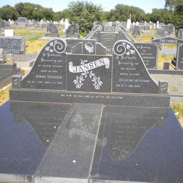 JANSEN Simon Hendrik 1918-188? &amp; Ella DU PLESSIS 1926-