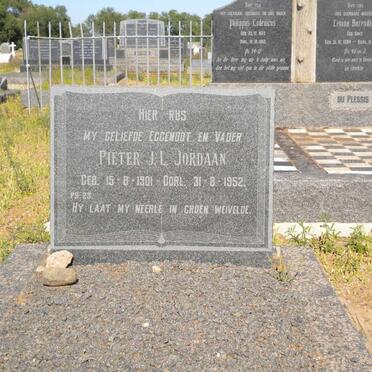 JORDAAN Pieter J.L. 1901-1952
