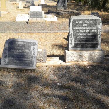 JORDAAN Johannes P. 1884-1938 &amp; Magda E. 18?7-1945