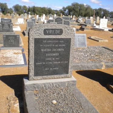 KOEKEMOER Martha Jacomina nee DE WET 1898-1971