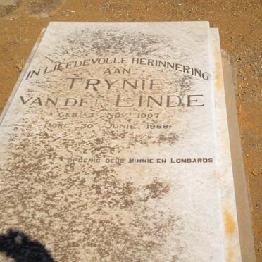 LINDE Trynie, van der 1907-1969