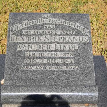 LINDE Hendrik Stephanus, van der 1873-1946