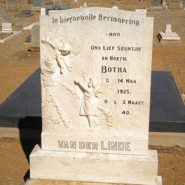 LINDE Botha, van der 1925-1940