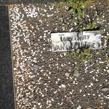 LINDE Tant Mary, van der